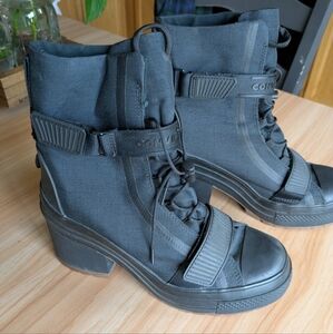 Converse Women's Black Lace-Up Boots